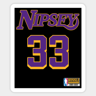 Nipsey Hussle Tribute Jersey Sticker